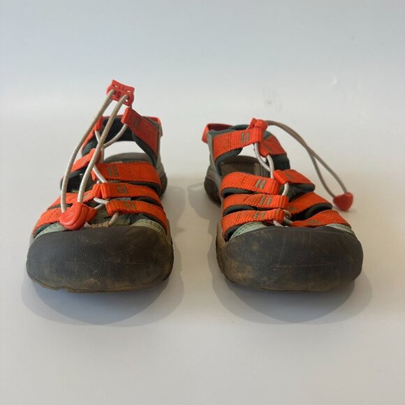 Keen Green & Orange Unisex-Child Kids Easy On Water Shoes Sandals - Picture 3 of 8
